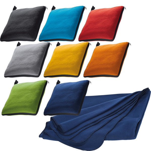 2 in1 fleece deken/ kussen